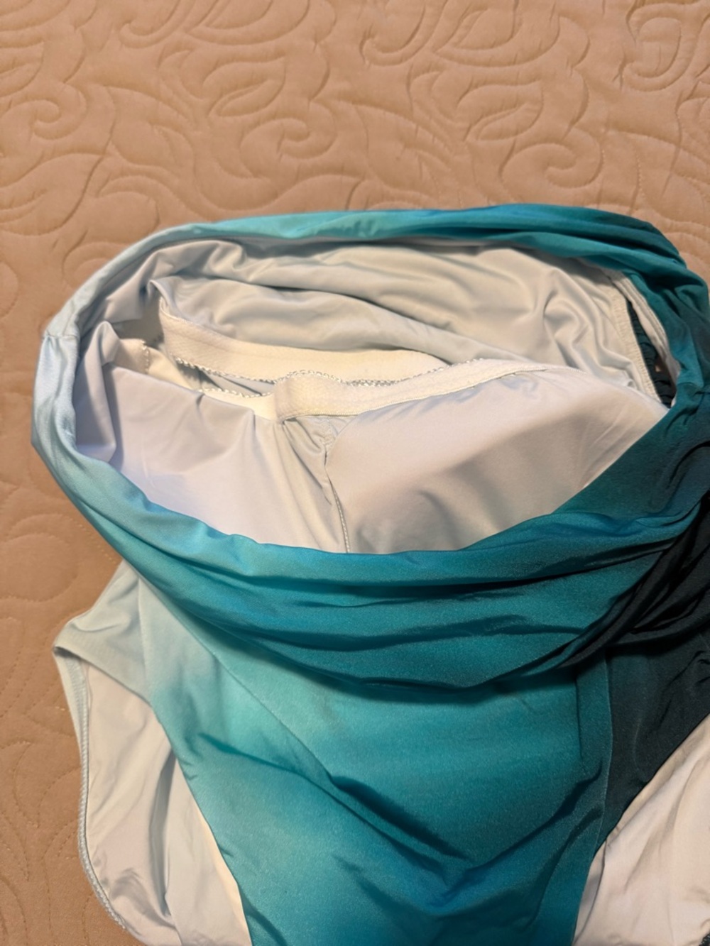 LaBlanca One-Shoulder Ombre Swimsuit with Matching Sarong (NWOT) - Picture 13 of 14